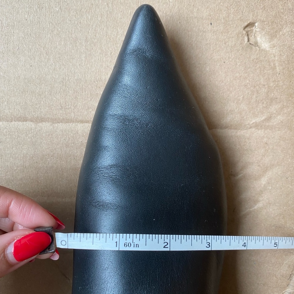 TopShop Black Slip-On Flat Mules | Faux Leather | Women’s EU 38 / US 7.5 - Picture 11 of 11